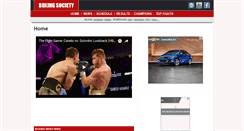 Desktop Screenshot of boxingsociety.com