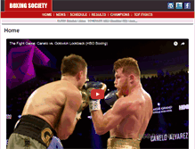 Tablet Screenshot of boxingsociety.com